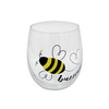 Wine Glass Stemless Buzzing