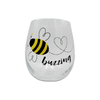 Wine Glass Stemless Buzzing