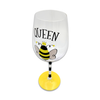 Wine Glass Stemmed Queen Bee