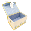 Box Yellow on Yellow Plaid with Lg Bee and Bow