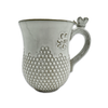 Cup Mug Honeycomb Bee Ceramic White