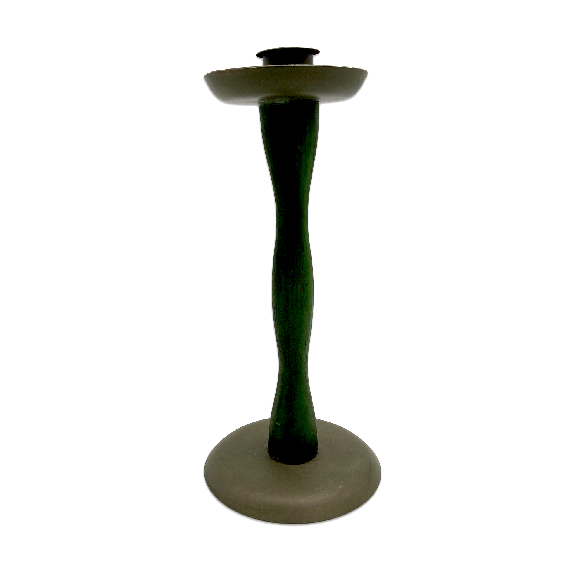 Candle Holder Forest Green/ Terratone