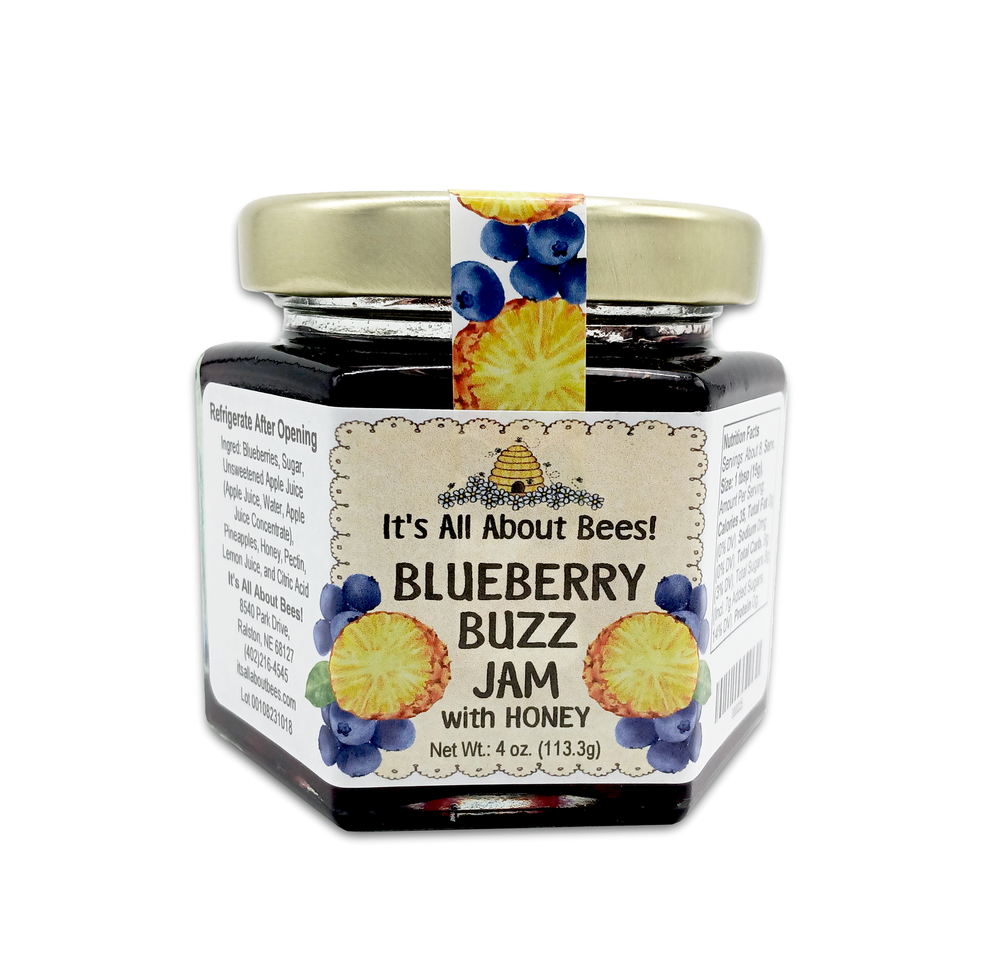 Jam Blueberry Buzz With Honey