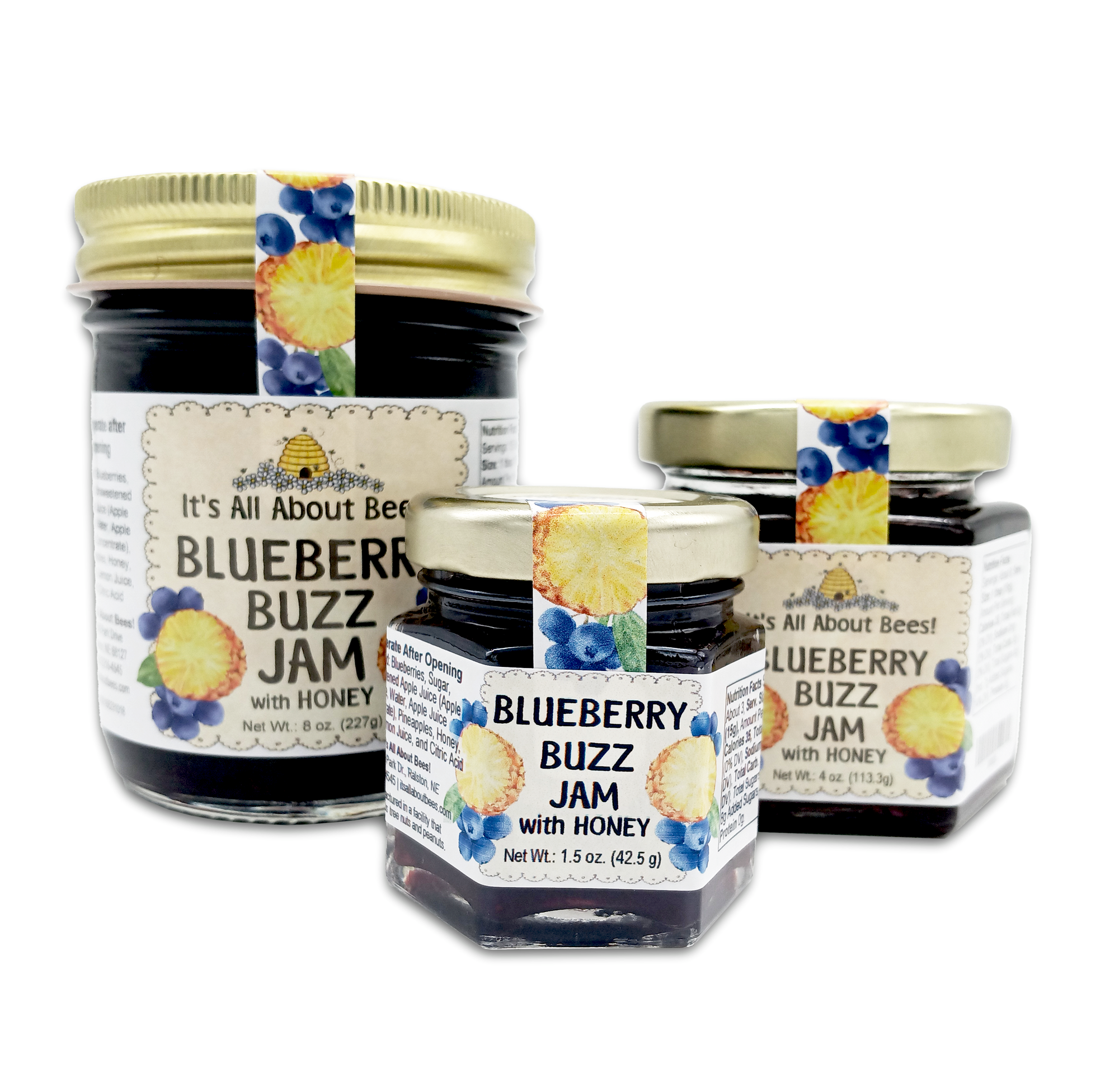 Jam Blueberry Buzz With Honey