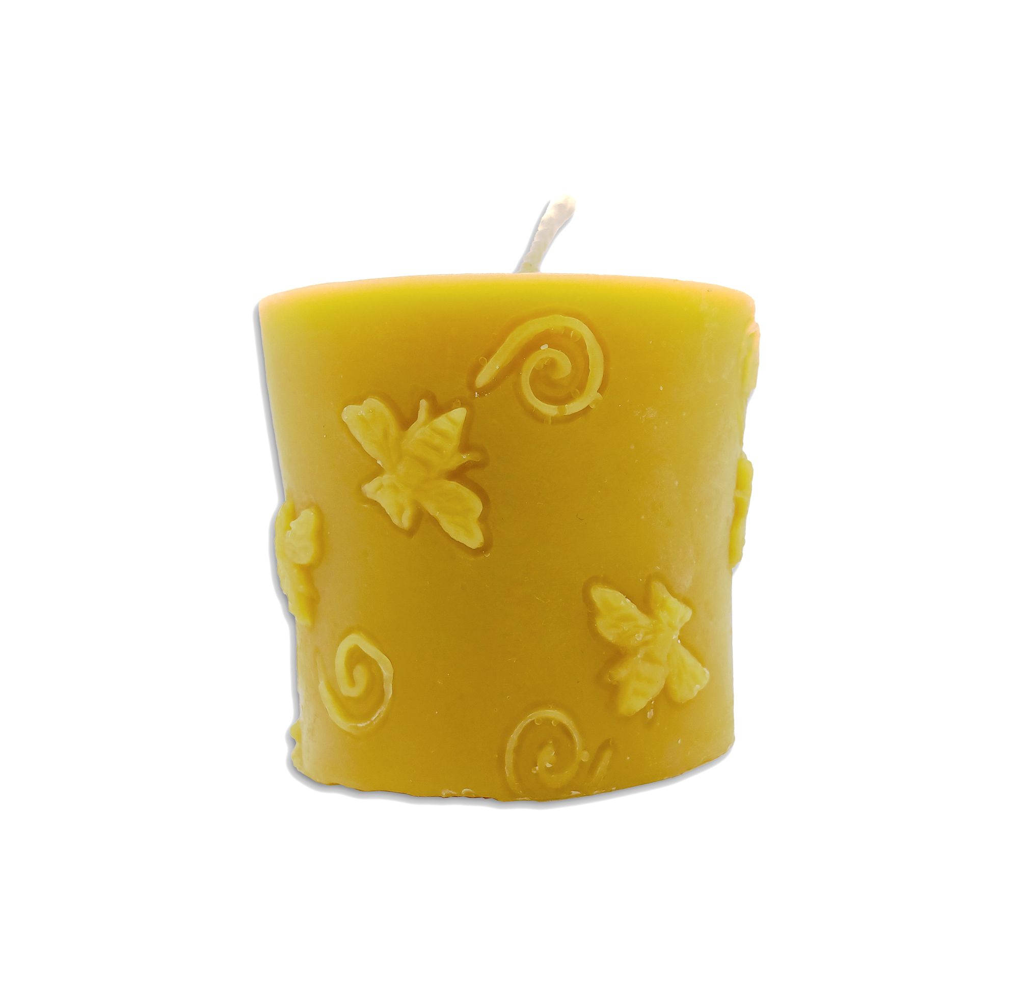 100% Beeswax Candle Pillar 3" Decorative (Hand Crafted)