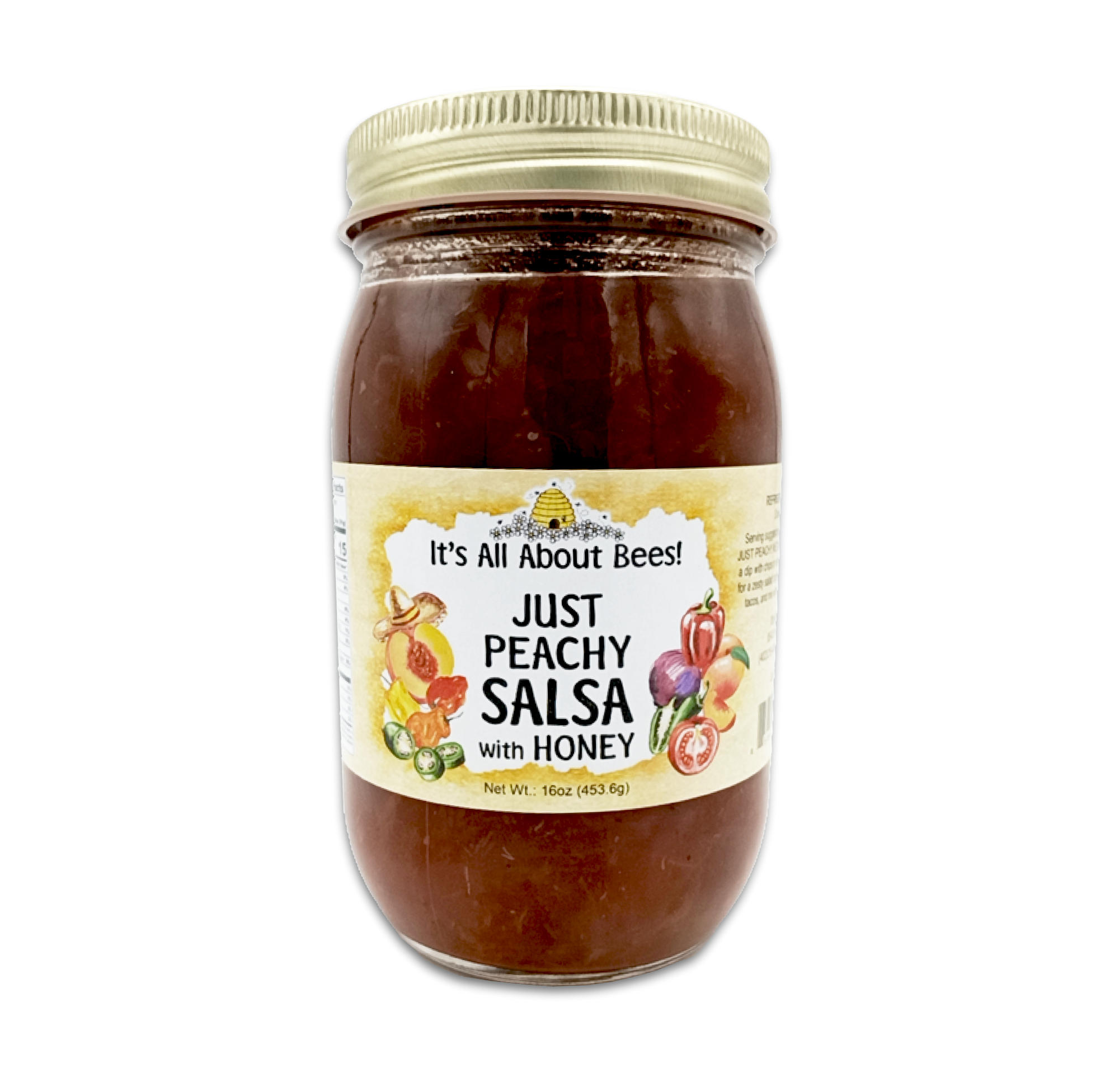 Salsa Just Peachy (Medium) With Honey - Sassy Bee Salsa