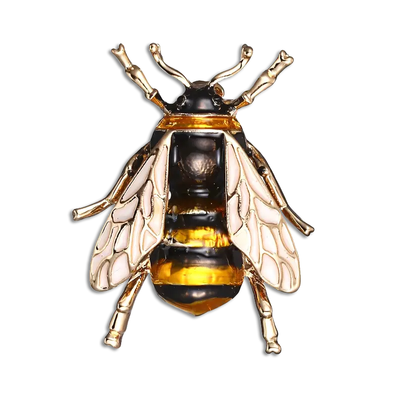 Brooch Lifelike Gold Bee