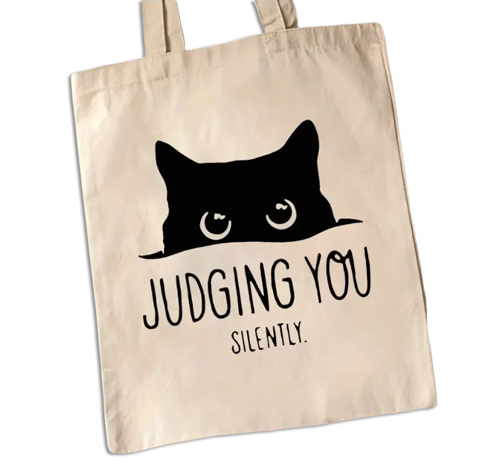 Bag Cat Judging You Silently