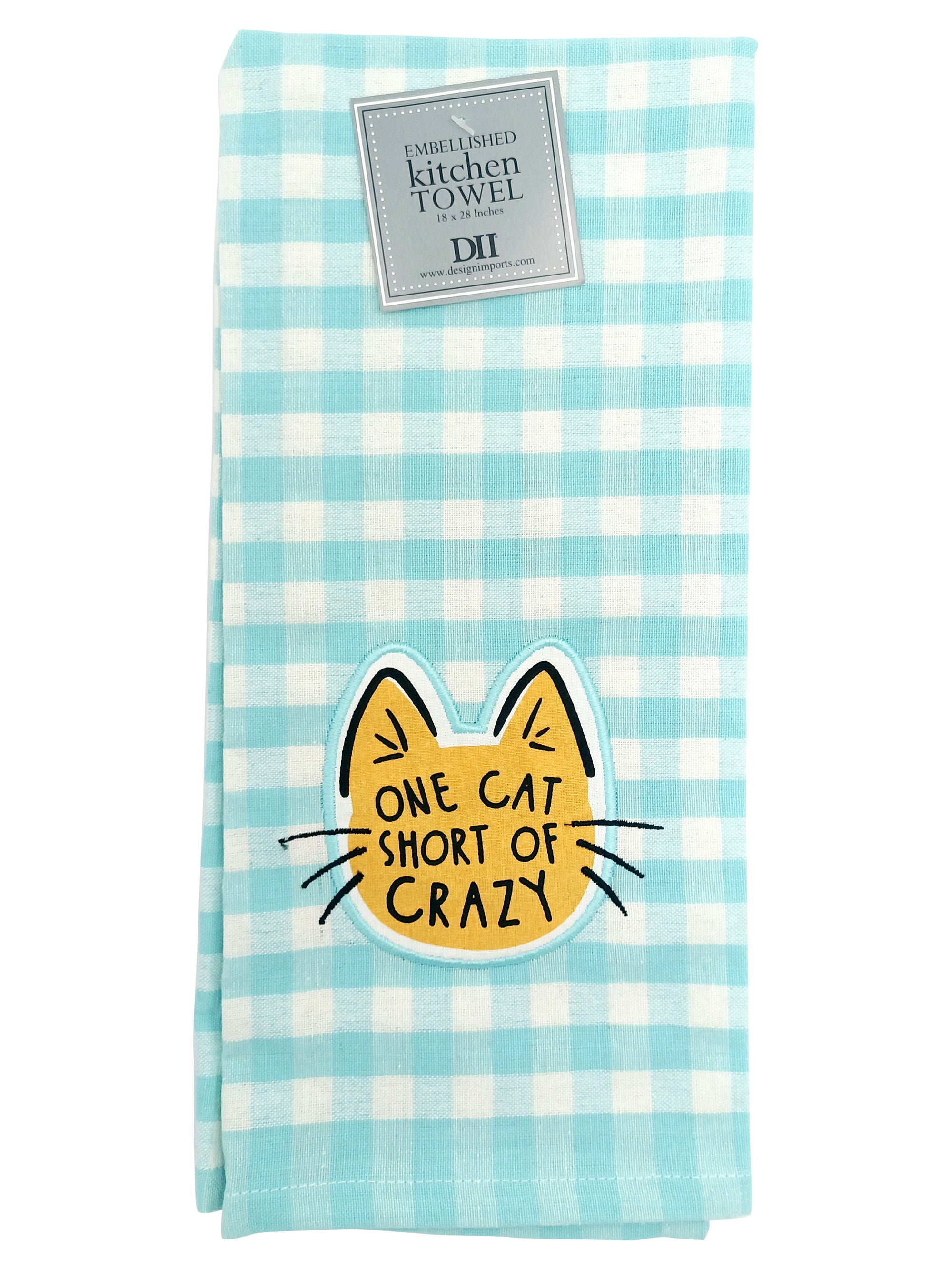 Kitchen Towel One Cat Short Of Crazy