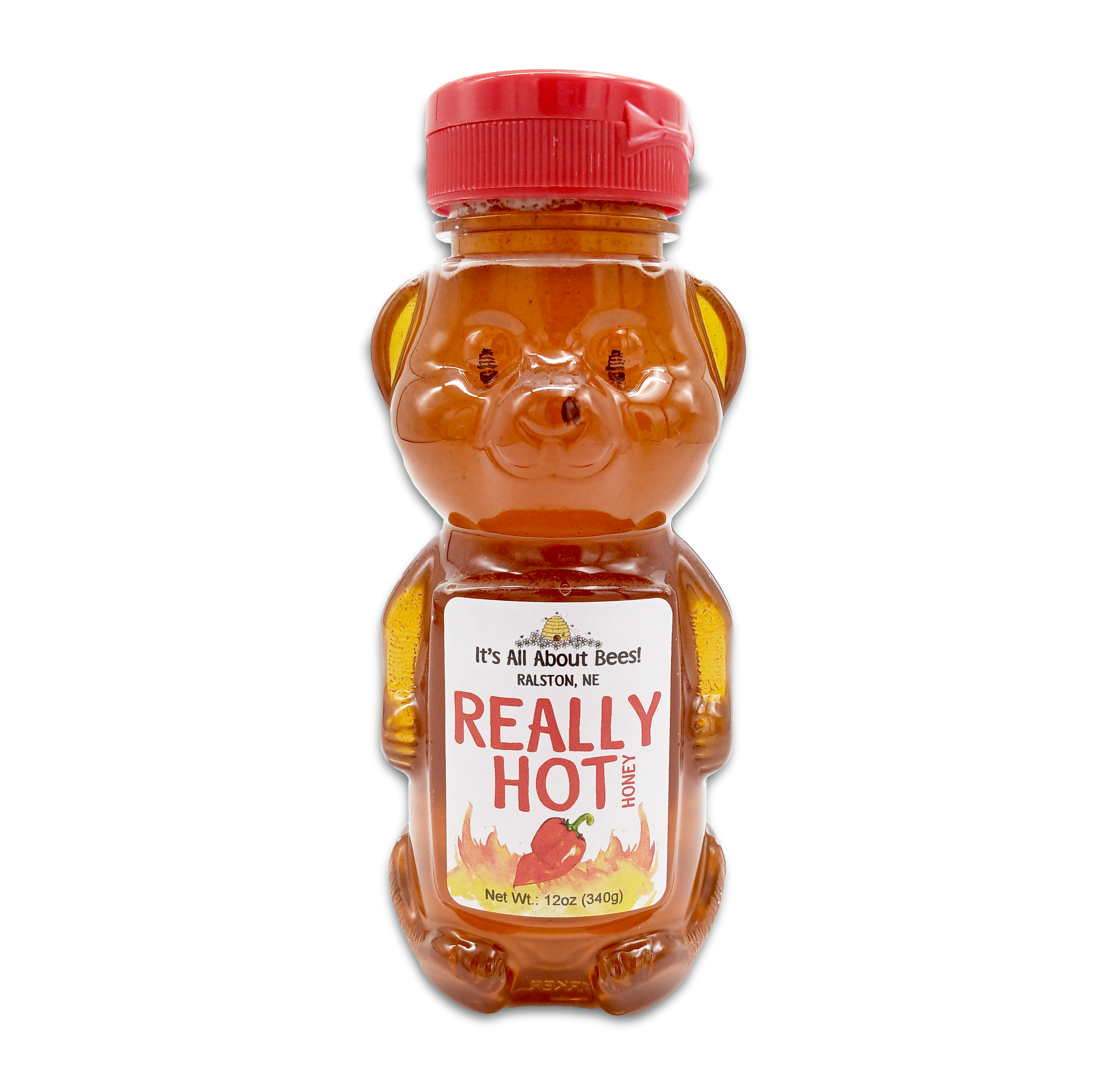 Honey REALLY HOT Local Honey Bear