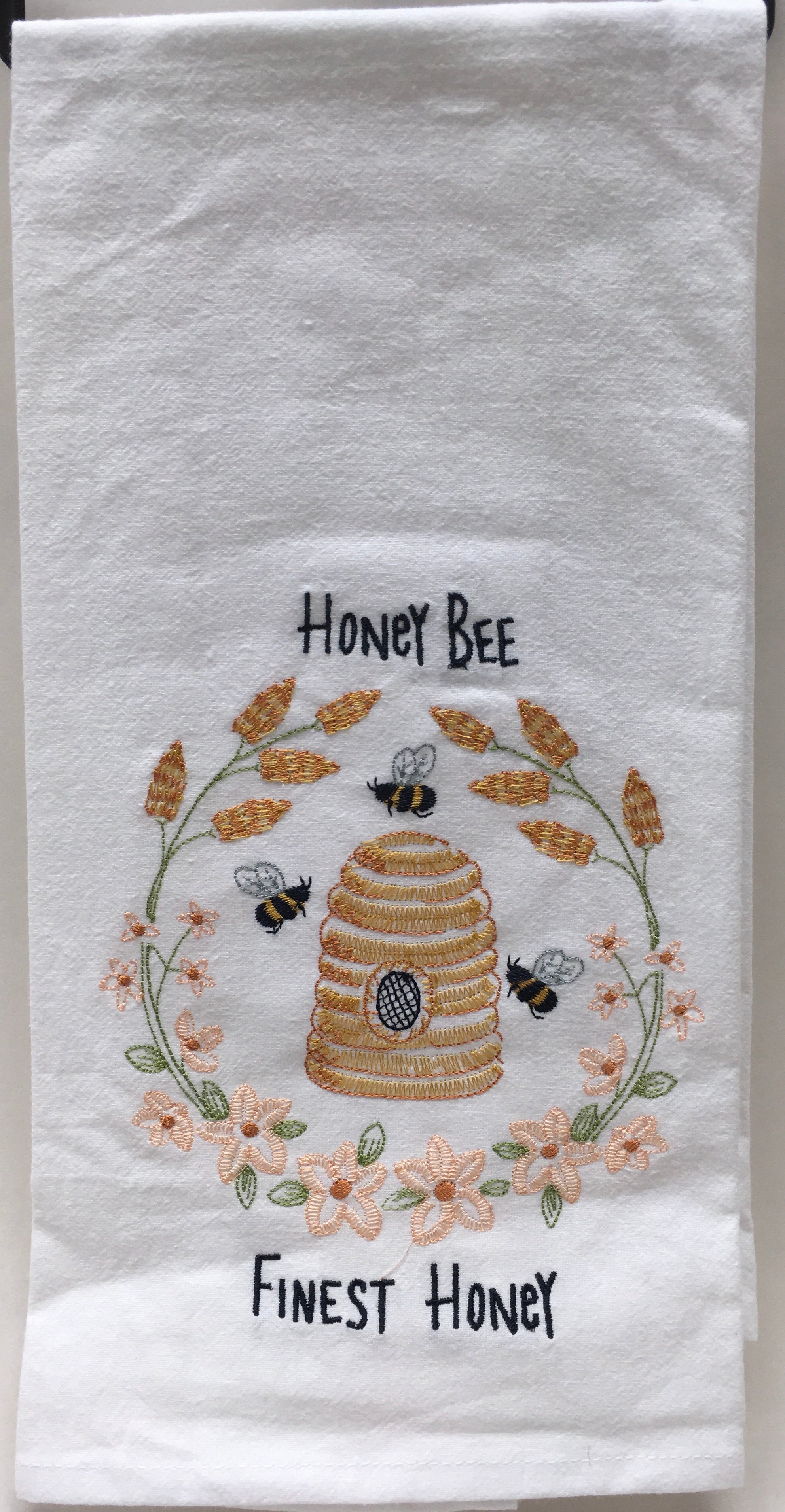 Kitchen Towel Flour Sack Honey Bee Finest Honey