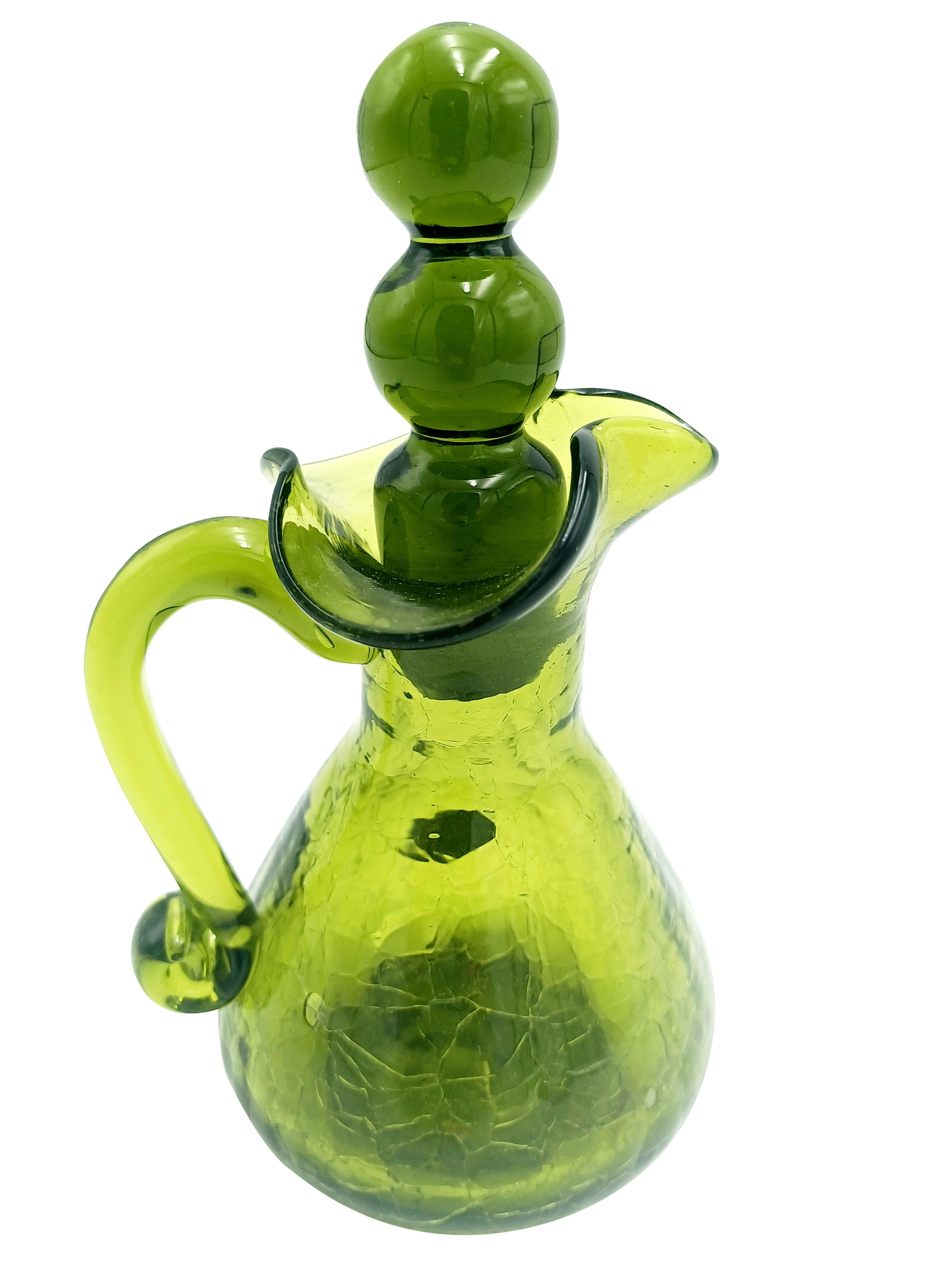 Glass Decanter Vintage Colored Glass Decanter with Stopper